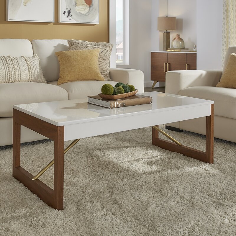 Everly Quinn Mangrum Sled Coffee Table Wayfair